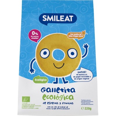 Smileat Galletas Espelta Manzana220