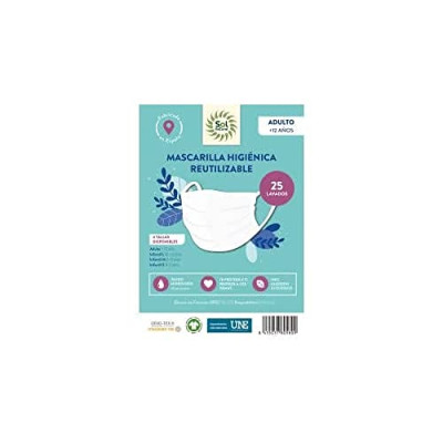 Solnatural Mascarilla Blanca Adulto Xl-