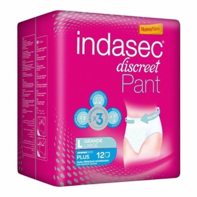 Indasec Pant Plus Tg 12 Unid